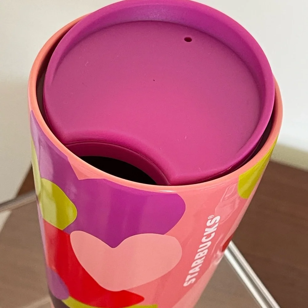 💗NWT♥️Starbucks Valentine’s 2022 Release Ceramic Hearts Tumbler - Picture 6 of 9